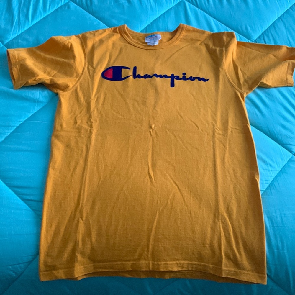Champion Yellow T-Shirt Medium